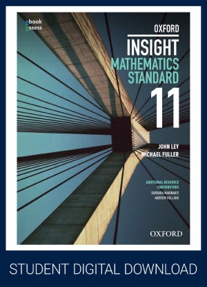 Oxford Insight Mathematics Standard:  Year 11 - oBook/assess Multi Only [Access Code]