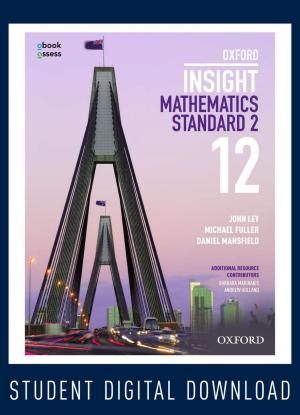 Oxford Insight Mathematics Standard 2:  Year 12 [oBook/assess Multi Only]