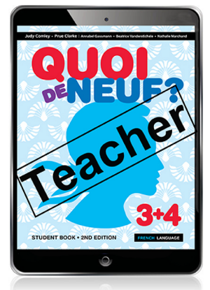 Quoi de Neuf?  3 + 4 [Teacher eBook + Audio Download]