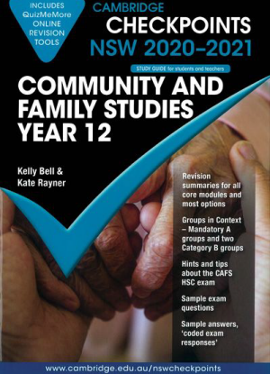 Cambridge Checkpoints:  NSW Community & Family Studies - Year 12 (2020-2021)