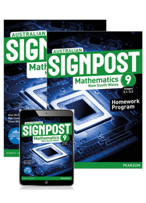 Australian Signpost Mathematics NSW:  9 Stages 5.1-5.3 [Student Book + eBook + Homework Program]