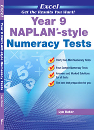 Excel Naplan* Style Numeracy Tests: Year 9