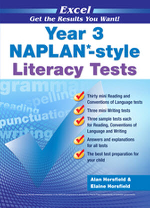 Excel Naplan*-Style  Literacy Tests:  Year 3