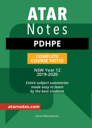 ATARNotes:  PDHPE - Complete Course Notes NSW Year 12 [2019-2020]