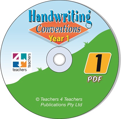NSW Handwriting Conventions:  Year 1 [PDF on CD]