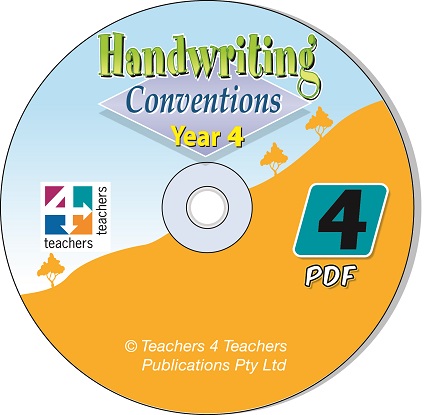 NSW Handwriting Conventions:  Year 4 [PDF on CD]