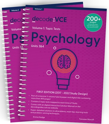 Decode VCE Psychology Units 3 & 4 Volume 1 Topic Tests