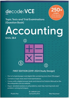 Decode VCE Accounting Units 3&4 Topic Tests and Trial Exams