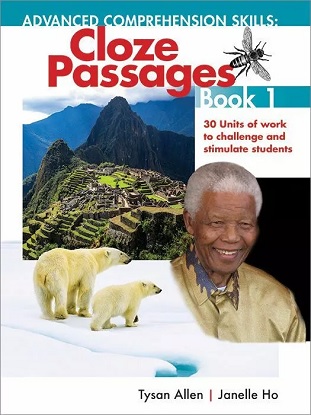 Advanced Comprehension Skills:  Cloze Passages - Book 1