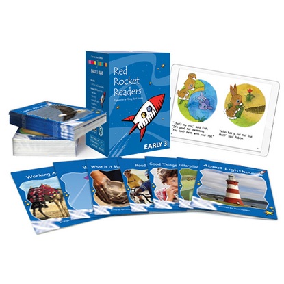 Red Rocket Readers: Early 3 Level Blue Classroom Library