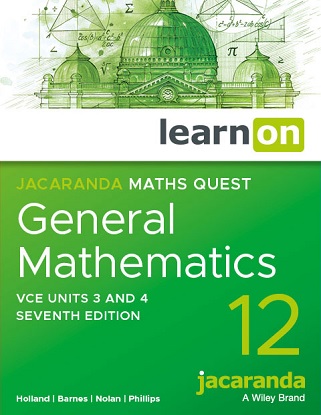 Jacaranda Maths Quest: 12 - General Mathematics VCE Units 3 & 4 - LearnON+ StudyON [Digital Only] [For the Victorian Curriculum] 7e