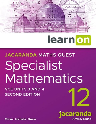 Jacaranda Maths Quest: 12 - Specialist Mathematics VCE Units 3 & 4 - eBookPLUS + StudyON [Digital Only] [For the Victorian Curriculum] 2e