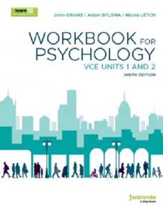 Jacaranda Workbook for Psychology: VCE Units 1 & 2 [For the Victorian Curriculum] 9e