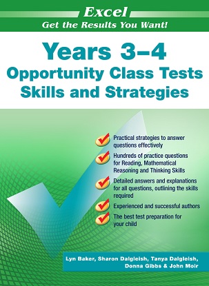 Excel Test Skills:  Opportunity Class Tests Skills and Strategies Years 3 - 4